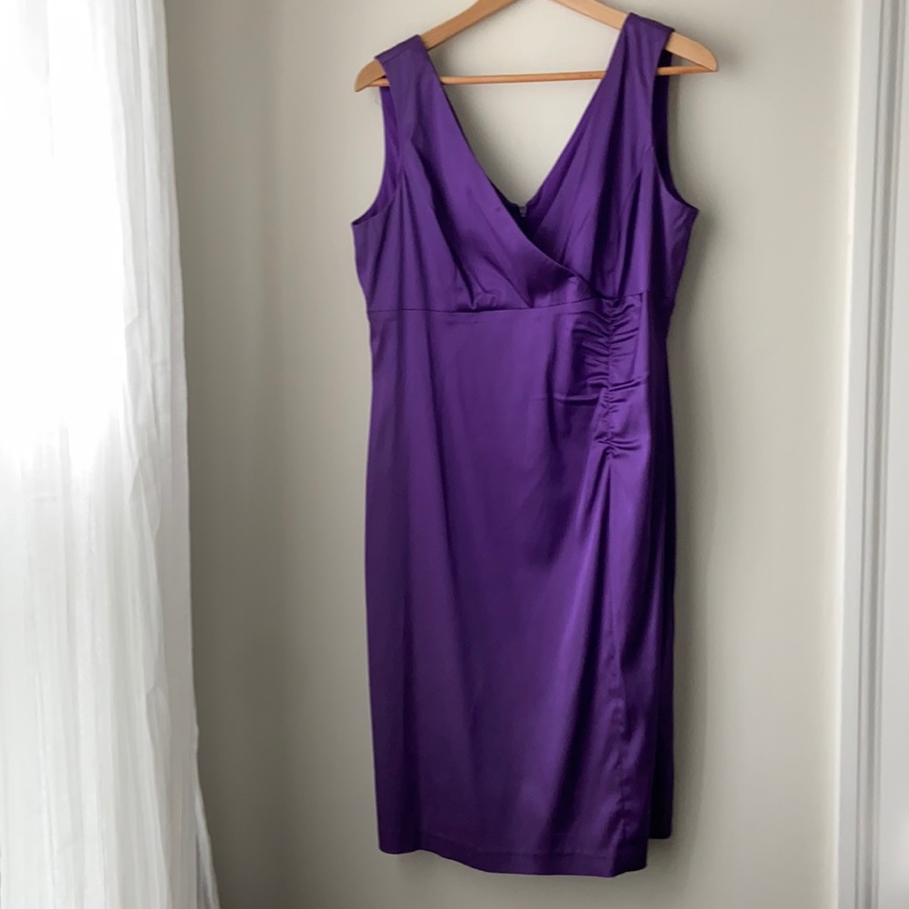 Donna Ricco purple sheath dress